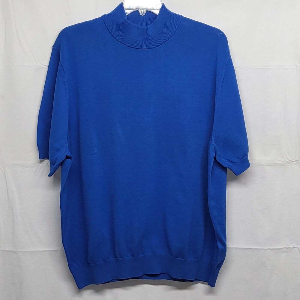 Paul Frederick Mens Sweater Short Sleeve Sweatshirt 3XL Pullover Supima Cotton